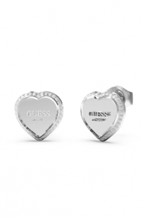 Silver Group GUESS NAKIT minđuše FINE HEART JUBE01427JWRHT/U