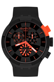 Silver Group RUCNI SAT SWATCH BIG BOLD CHRONO CHECKPOINT RED SB02B402