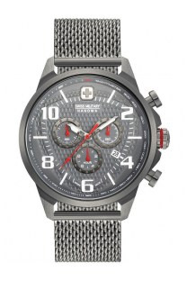 Silver Group RUCNI SAT SWISS MILITARY Airman chrono 06-3328.30.009