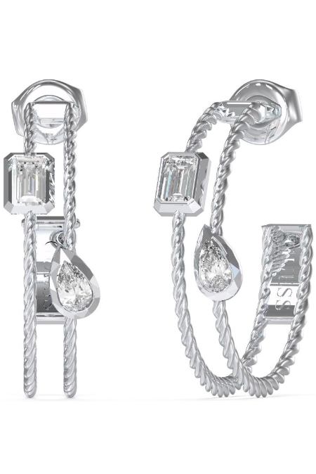 GUESS NAKIT 4G Light Hoop JUBE05245JWRHT/U Silver Group