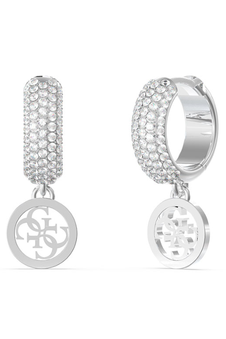 GUESS NAKIT CRAZY EARRINGS - JUBE03301JWRHT/U Silver Group