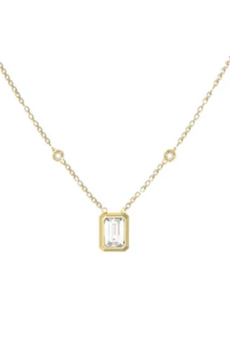 GUESS NAKIT crystal octagon JUBN05249JWYGT/U Silver Group