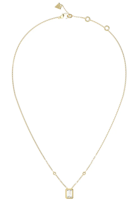 GUESS NAKIT crystal octagon JUBN05249JWYGT/U Silver Group