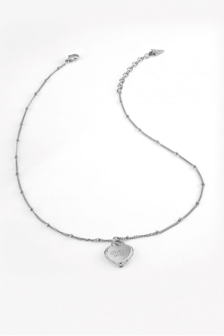 GUESS NAKIT ogrlica FINE HEART JUBN01420JWRHT/U Silver Group