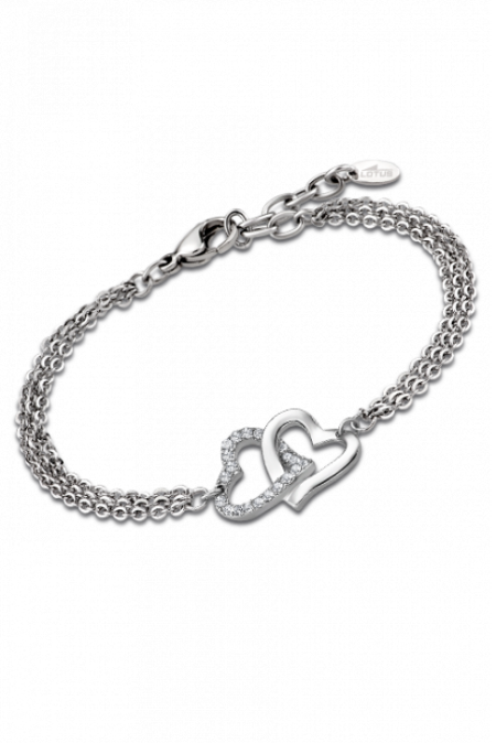 NAKIT LOTUS Woman’s heart ženska narukvica LS1912/2/1 Silver Group