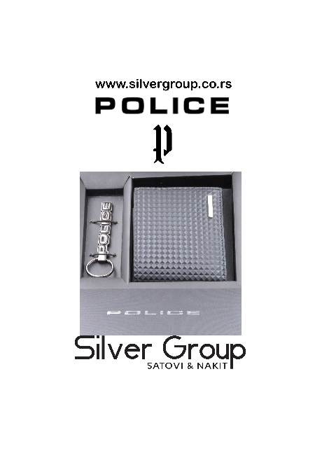 POLICE SET NOVCANIK I PRIVEZAK PTC0463_6-1 Silver Group