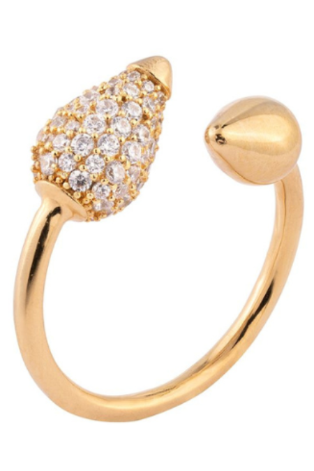 REBECCA NAKIT PRSTEN Tulipe BTUAOZ22 Silver Group