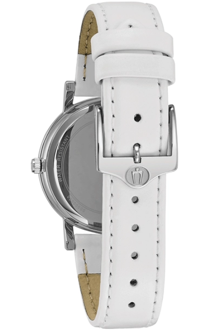 RUCNI SAT BULOVA Crystal Leather 96L245 Silver Group