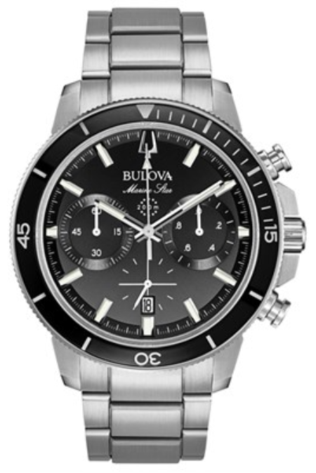 RUCNI SAT BULOVA MARINE STAR CHRONOGRAPH 96B272 Silver Group
