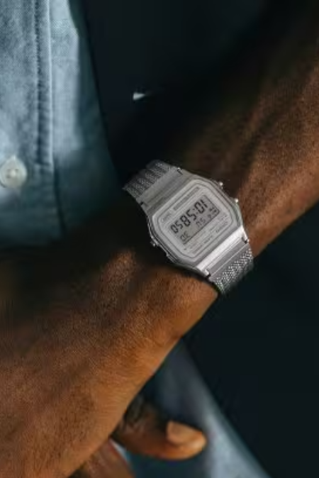 RUCNI SAT CASIO VINTAGE A158WEM-7EF Silver Group