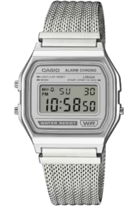 RUCNI SAT CASIO VINTAGE A158WEM-7EF Silver Group