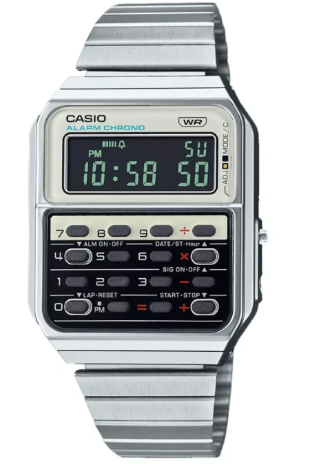 RUCNI SAT CASIO VINTAGE DIGITRON CA-500WE-7BEF Silver Group
