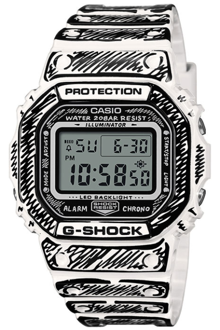 RUCNI SAT CASIO G-SHOCK JOSHUA VIDES DW-5600JV-7ER Silver Group