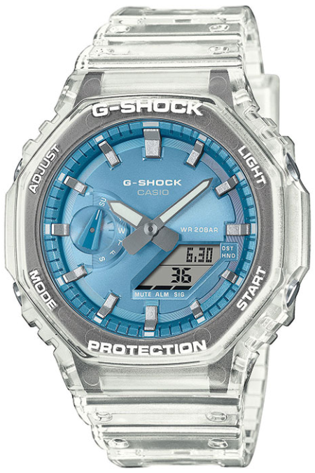 RUCNI SAT CASIO G-SHOCK BRIGHT METALLICS GA-2100BM-7A2ER Silver Group