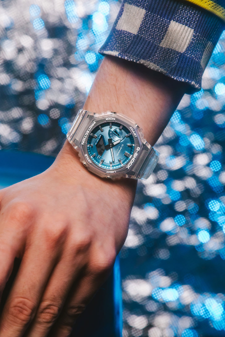 RUCNI SAT CASIO G-SHOCK BRIGHT METALLICS GA-2100BM-7A2ER Silver Group