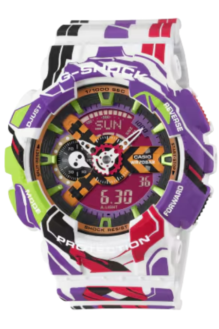 RUCNI SAT CASIO G-SHOCK EVANGELION GA-110VA30-7AER Silver Group