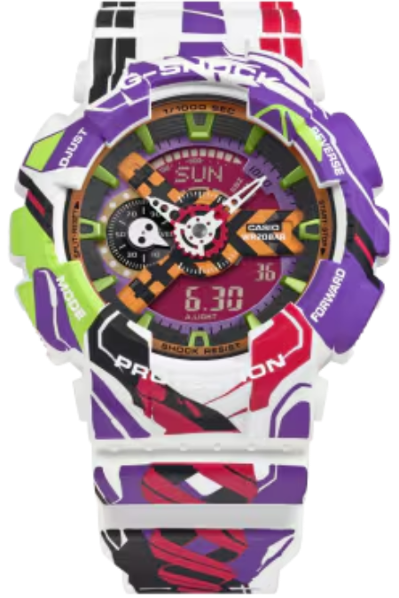 RUCNI SAT CASIO G-SHOCK EVANGELION GA-110VA30-7AER Silver Group