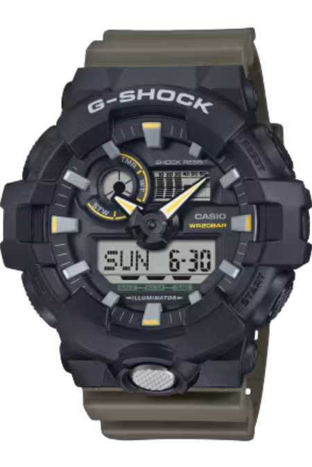 RUCNI SAT CASIO G-SHOCK GA-710TU-1A3ER Silver Group