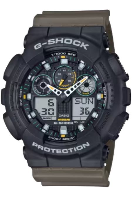 RUCNI SAT CASIO G-Shock GA-100TU-1A3ER Silver Group