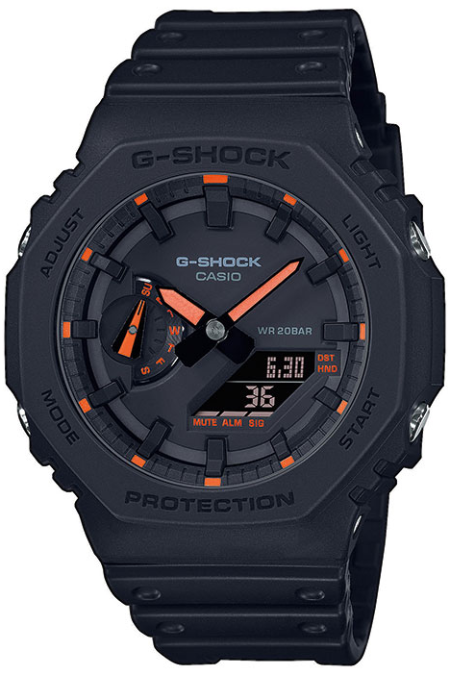RUCNI SAT CASIO G-SHOCK NEON ACCENT  GA-2100-1A4ER Silver Group