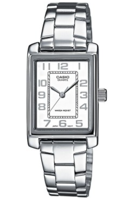 RUCNI SAT CASIO TIMELESS  LTP-1234PD-7BEG Silver Group