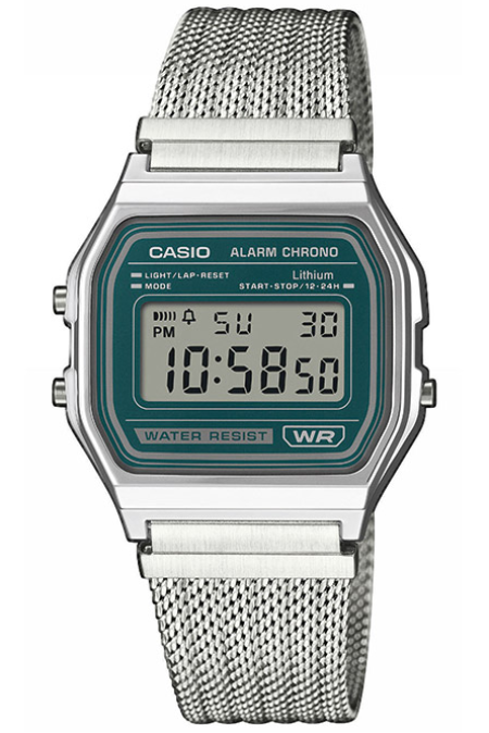 RUCNI SAT CASIO Unisex Digitalni Sat A158WEM-3EF Silver Group