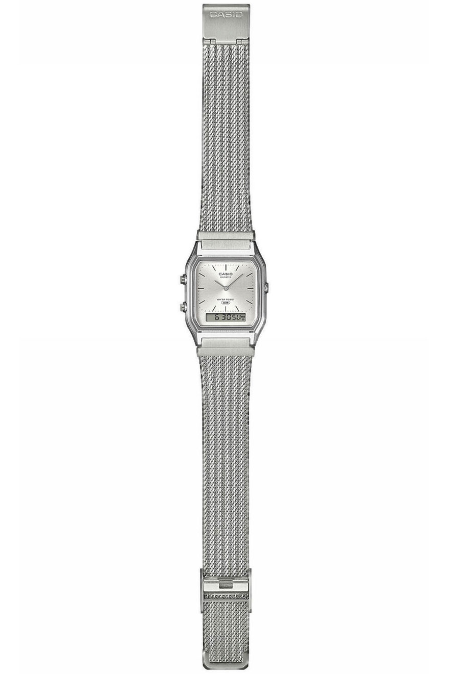 RUCNI SAT CASIO VINTAGE UNISEX ANALOGNO-DIGITALNI SAT AQ-230EM-7AEF Silver Group