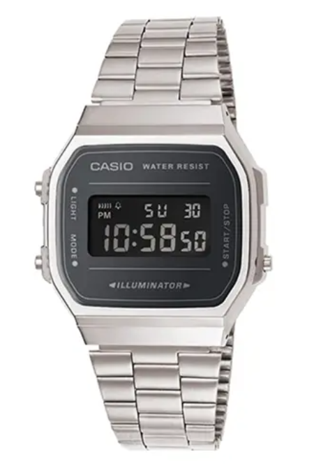 RUCNI SAT CASIO VINTAGE unisex  A168WEM-1EF Silver Group
