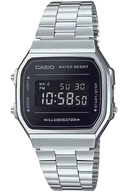 RUCNI SAT CASIO VINTAGE unisex  A168WEM-1EF Silver Group