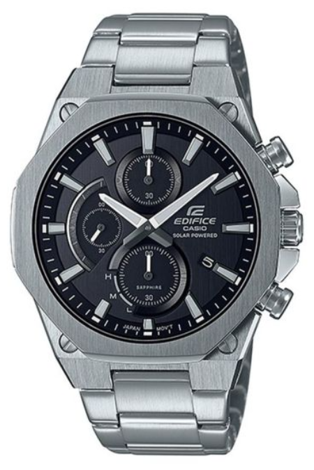 RUCNI SAT CASIO EDIFICE Slim Line with Sapphire Crystal EFS-S570D-3AUEF Silver Group