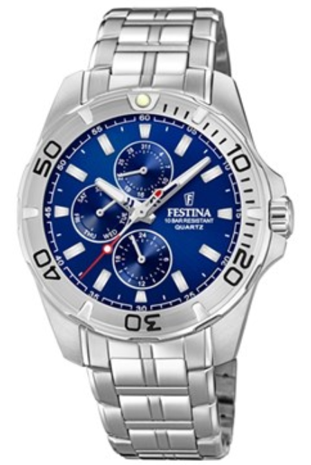 RUCNI SAT FESTINA Multifunction muški ručni sat F20445/2 Silver Group