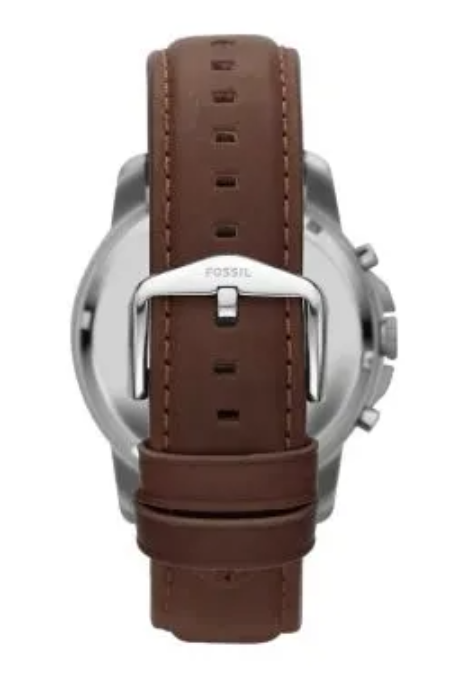 RUCNI SAT FOSSIL GRANT CHRONOGRAPH LEATHER FS4813 Silver Group