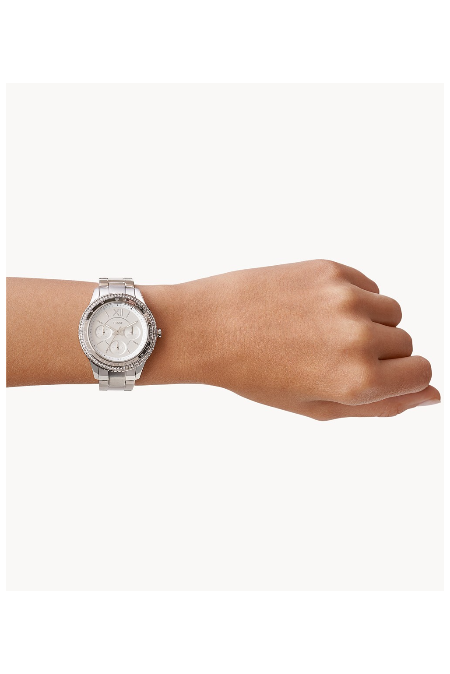 RUCNI SAT FOSSIL Stella Sport Multifunction Stainless Steel Watch ES5108 Silver Group