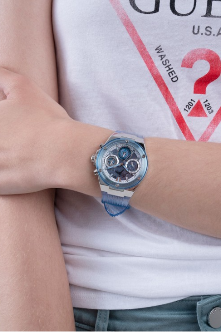 RUCNI SAT GUESS ATHENA GW0409L1 Silver Group