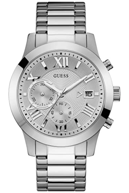 RUCNI SAT GUESS Atlas muški ručni sat W0668G7 Silver Group