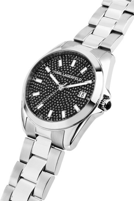 RUCNI SAT KARL LAGERFELD ROUND ESSENTIALS R0553101508 Silver Group