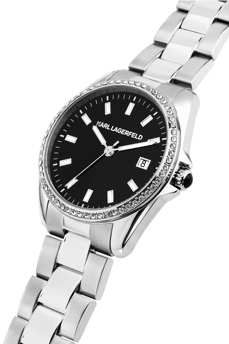 RUCNI SAT KARL LAGERFELD ROUND ESSENTIALS R0553101511 Silver Group