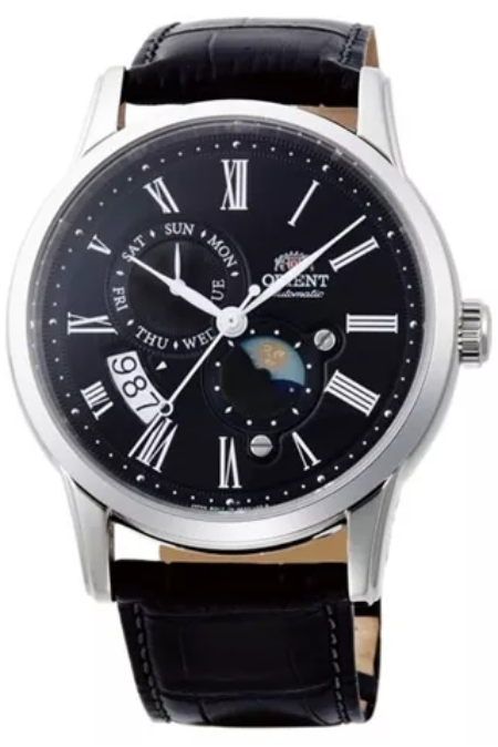 RUCNI SAT ORIENT Automatic Sun & Moon RA-AK0010B30B Silver Group