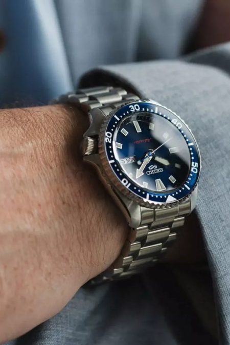 RUCNI SAT SEIKO  5 Sports SRPL83K1 Silver Group