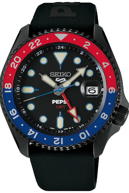 RUCNI SAT SEIKO 5 SPORT GMT Pepsi SSK047K1 Silver Group