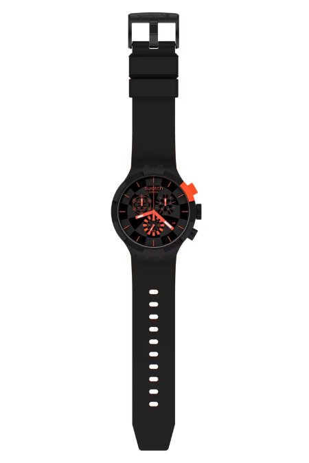 RUCNI SAT SWATCH BIG BOLD CHRONO CHECKPOINT RED SB02B402 Silver Group