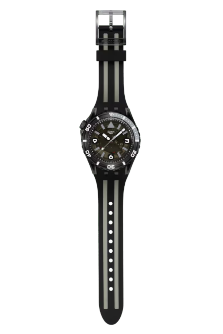 RUCNI SAT SWATCH BLACK SEA NETTLE SSCU09B100 Silver Group