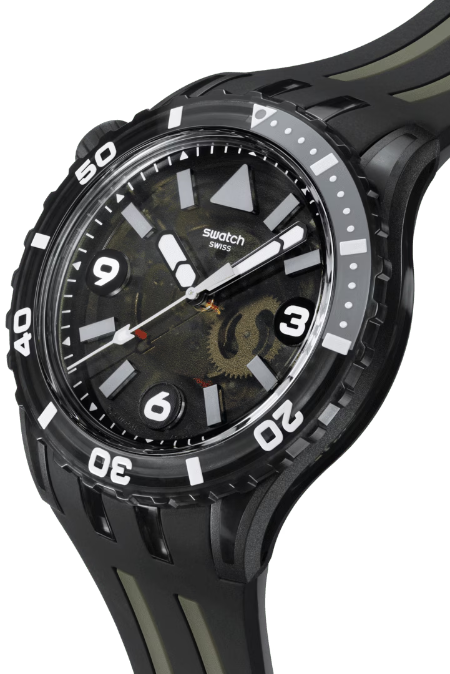 RUCNI SAT SWATCH BLACK SEA NETTLE SSCU09B100 Silver Group