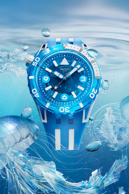 RUCNI SAT SWATCH BLUE FIRE SSCU09S100 Silver Group