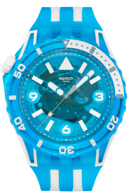 RUCNI SAT SWATCH BLUE FIRE SSCU09S100 Silver Group