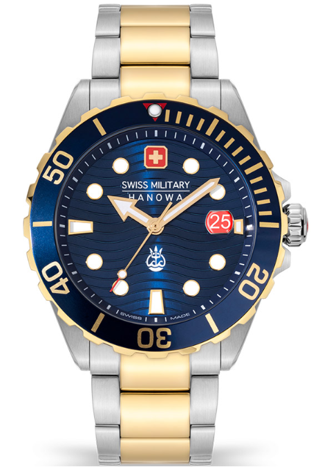 RUCNI SAT SWISS MILITARY HANOWA OFFSHORE DIVER II SMWGH2200360 Silver Group