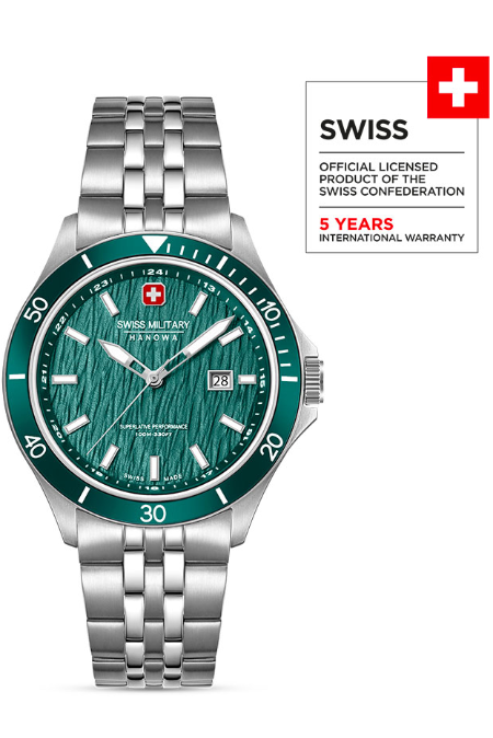 RUCNI SAT SWISS MILITARY HANOWA  FLAGSHIP ELEMENTS EARTH SMWGH0006704 Silver Group