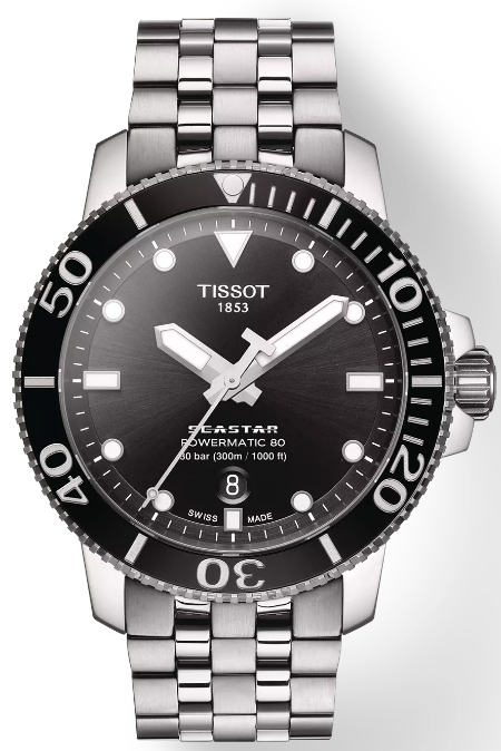 RUCNI SAT TISSOT Seastar 1000 Powermatic 80 T120.407.11.051.00 Silver Group