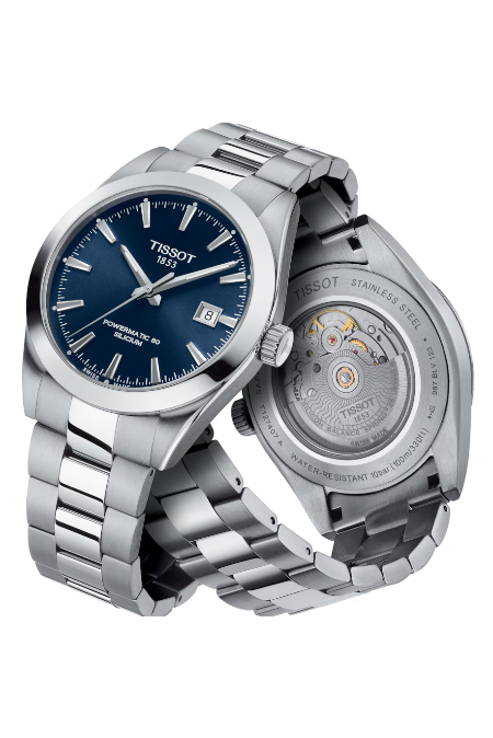RUCNI SAT TISSOT Gentleman Powermatic 80 Silicium T127.407.11.041.00  Silver Group