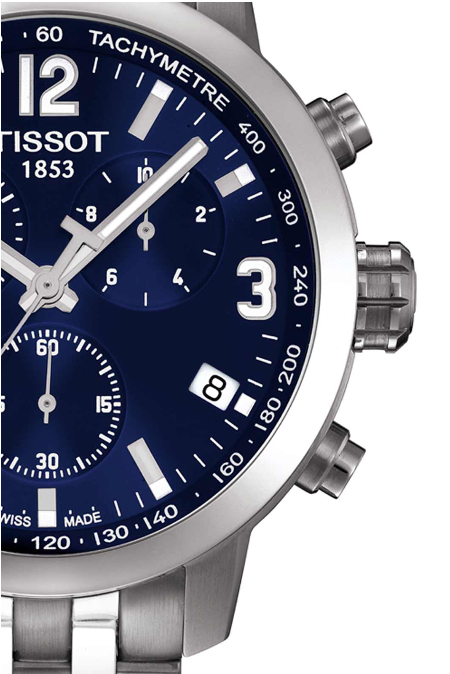 RUCNI SAT TISSOT T-Sport, Tissot PRC 200 Quartz Chronograph Gent T055.417.11.047. Silver Group